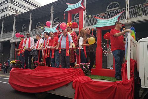 Confucius Institute at University of Mauritius Participates in Chinese New Year Parade 2020 in the Capital, Port-Louis