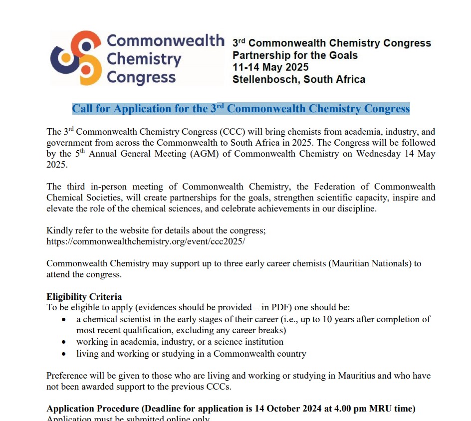 3rdCommonwealthChemistryCongressthumb