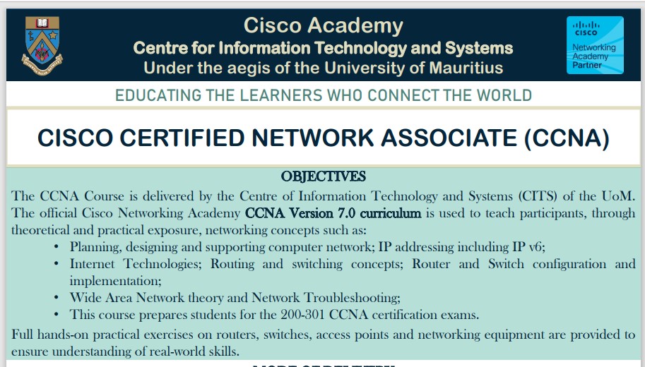 CCNA - Cisco Certified Network Associate