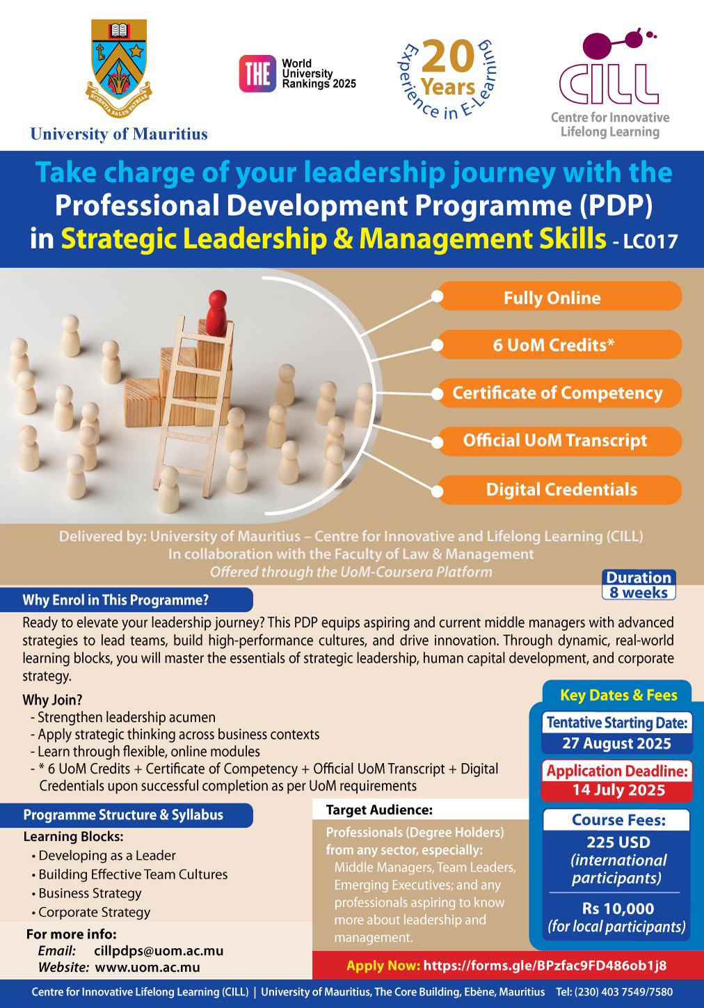 PDP in Strategic Leadership & Management Skills for Middle Managers & Leaders