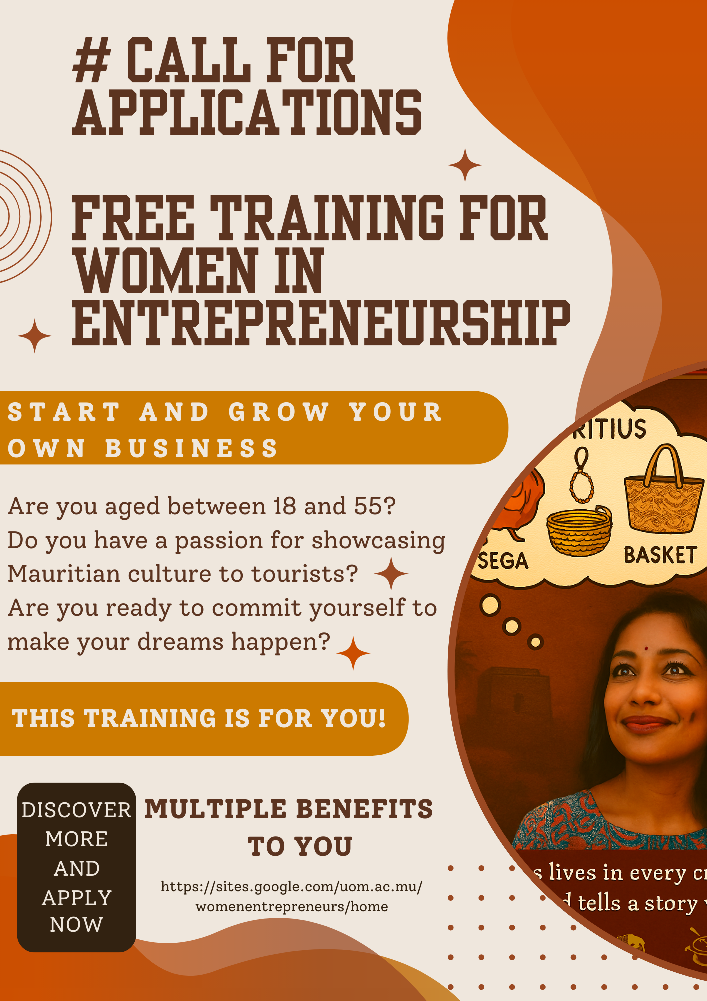Call for Applications - Free Training for Women in Entrepreneurship