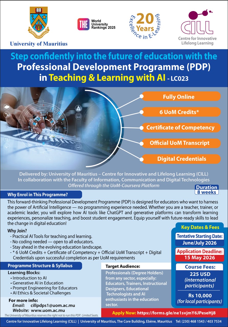 PDP in Teaching & Learning with AI - LC023