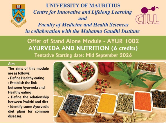 AYUR 1002: Ayurveda and Nutrition