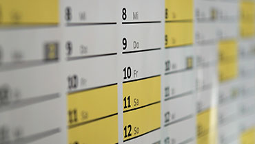 Calendar of Activities